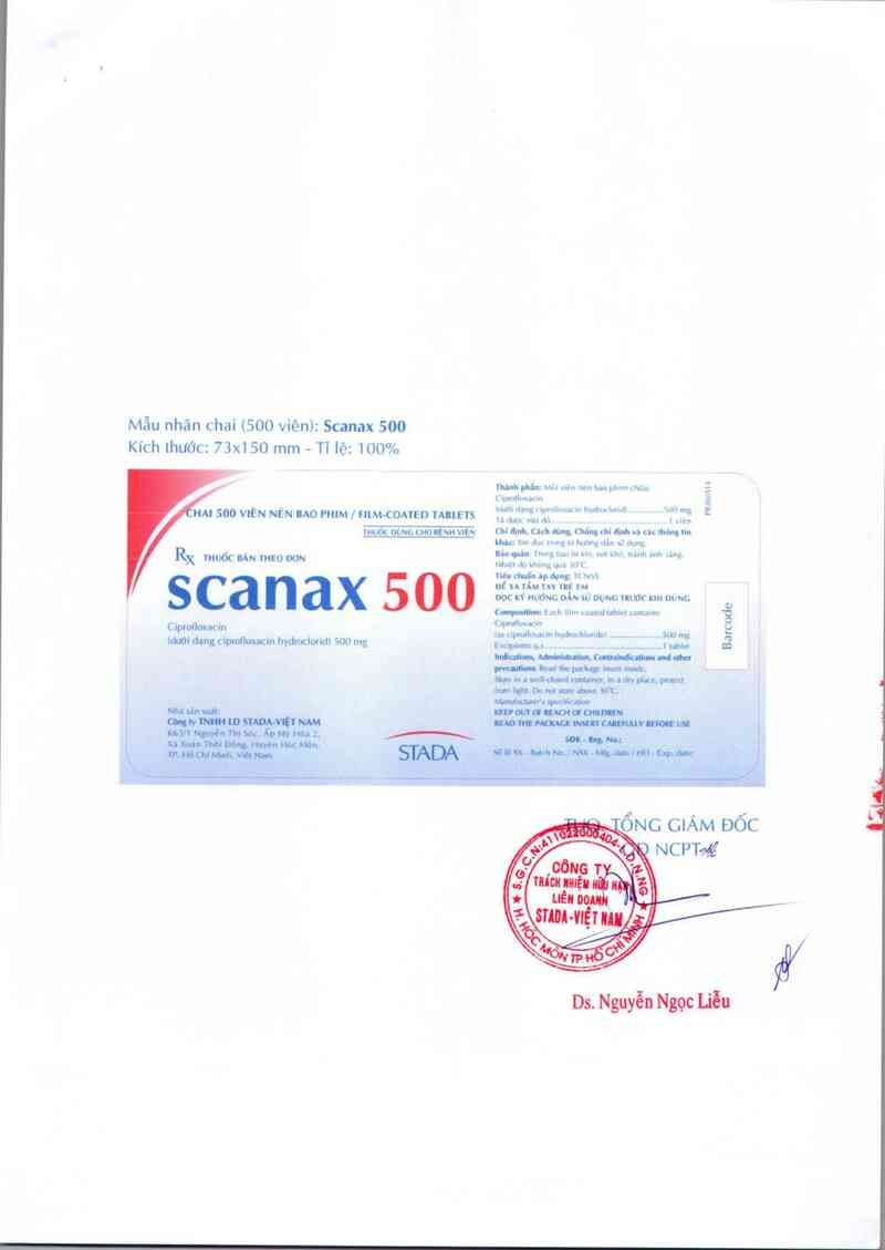 thông tin, cách dùng, giá thuốc Scanax 500 - ảnh 2