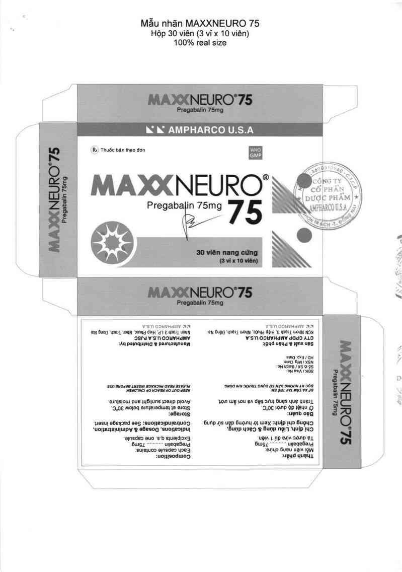 thông tin, cách dùng, giá thuốc Maxxneuro 75 - ảnh 1