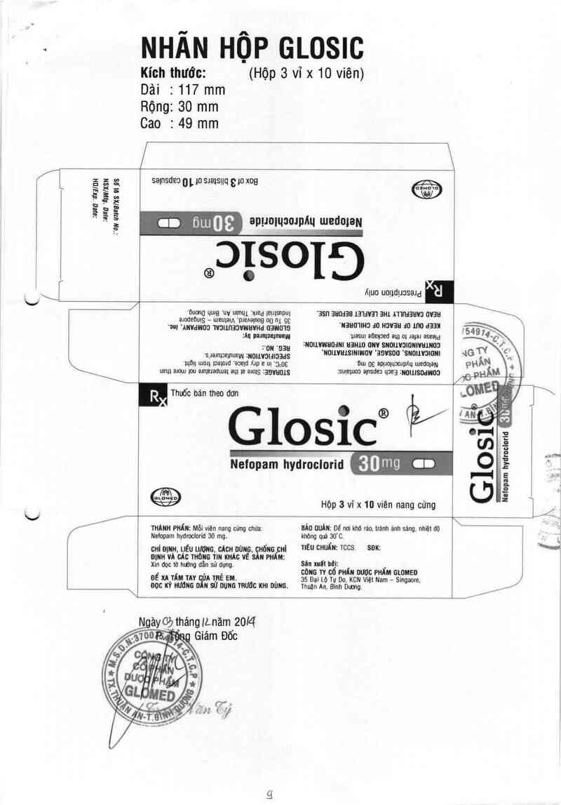 thông tin, cách dùng, giá thuốc Glosic - ảnh 1