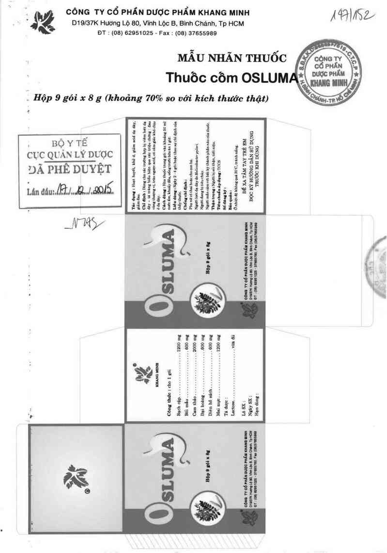 thông tin, cách dùng, giá thuốc Osluma - ảnh 0