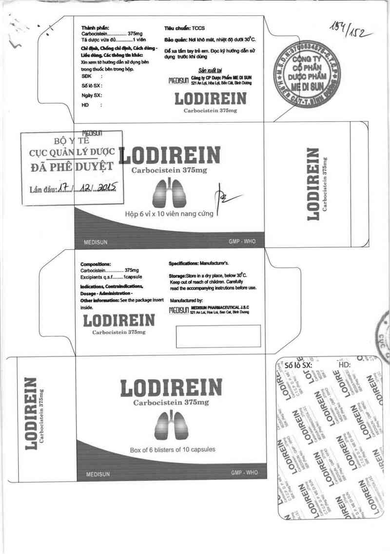 thông tin, cách dùng, giá thuốc Lodirein - ảnh 0