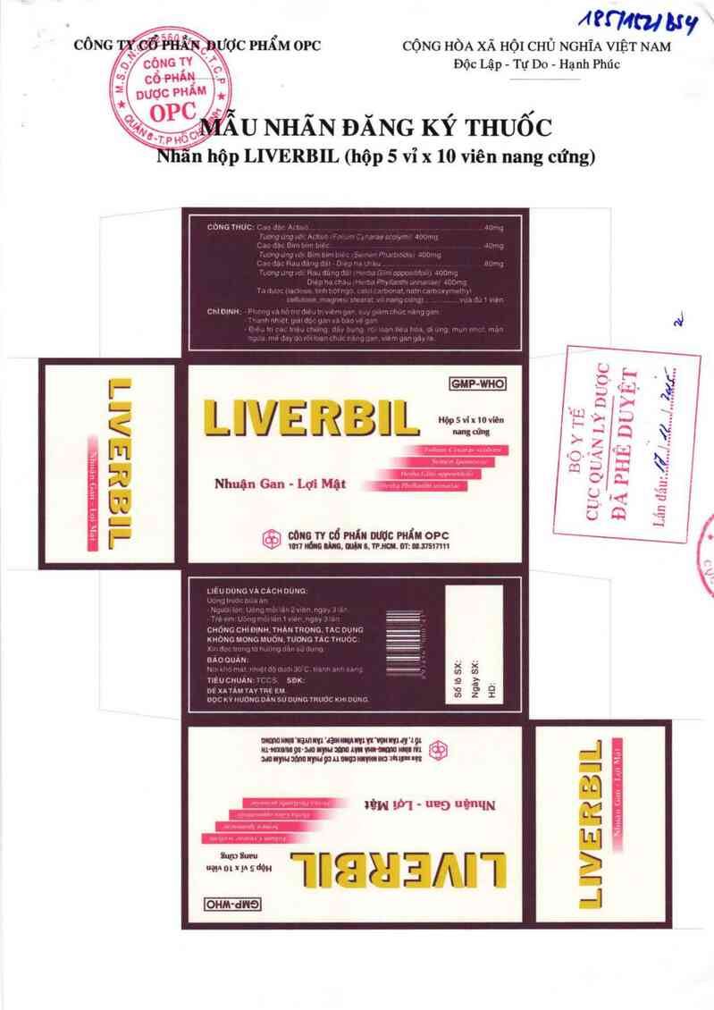 thông tin, cách dùng, giá thuốc Liverbil - ảnh 0