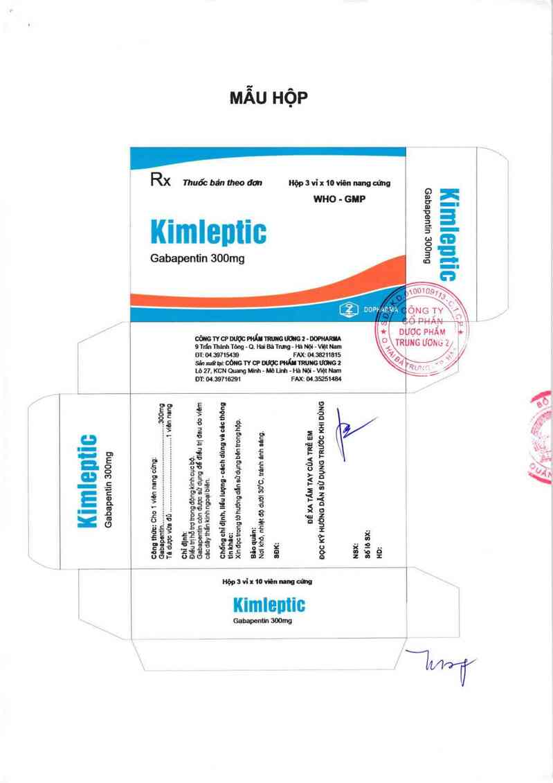 thông tin, cách dùng, giá thuốc Kimleptic - ảnh 1