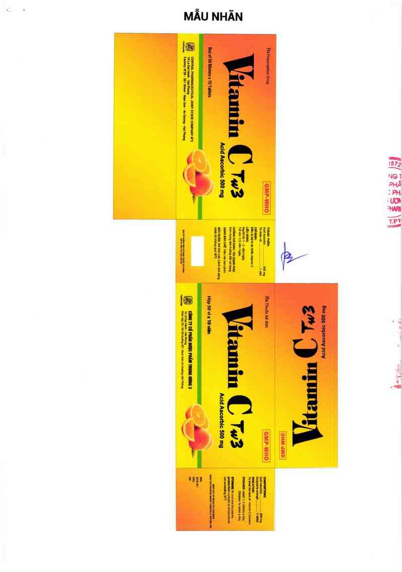 thông tin, cách dùng, giá thuốc Vitamin C TW3 - ảnh 2