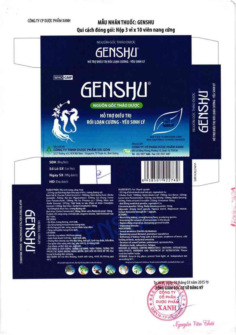 thông tin, cách dùng, giá thuốc Genshu - ảnh 1