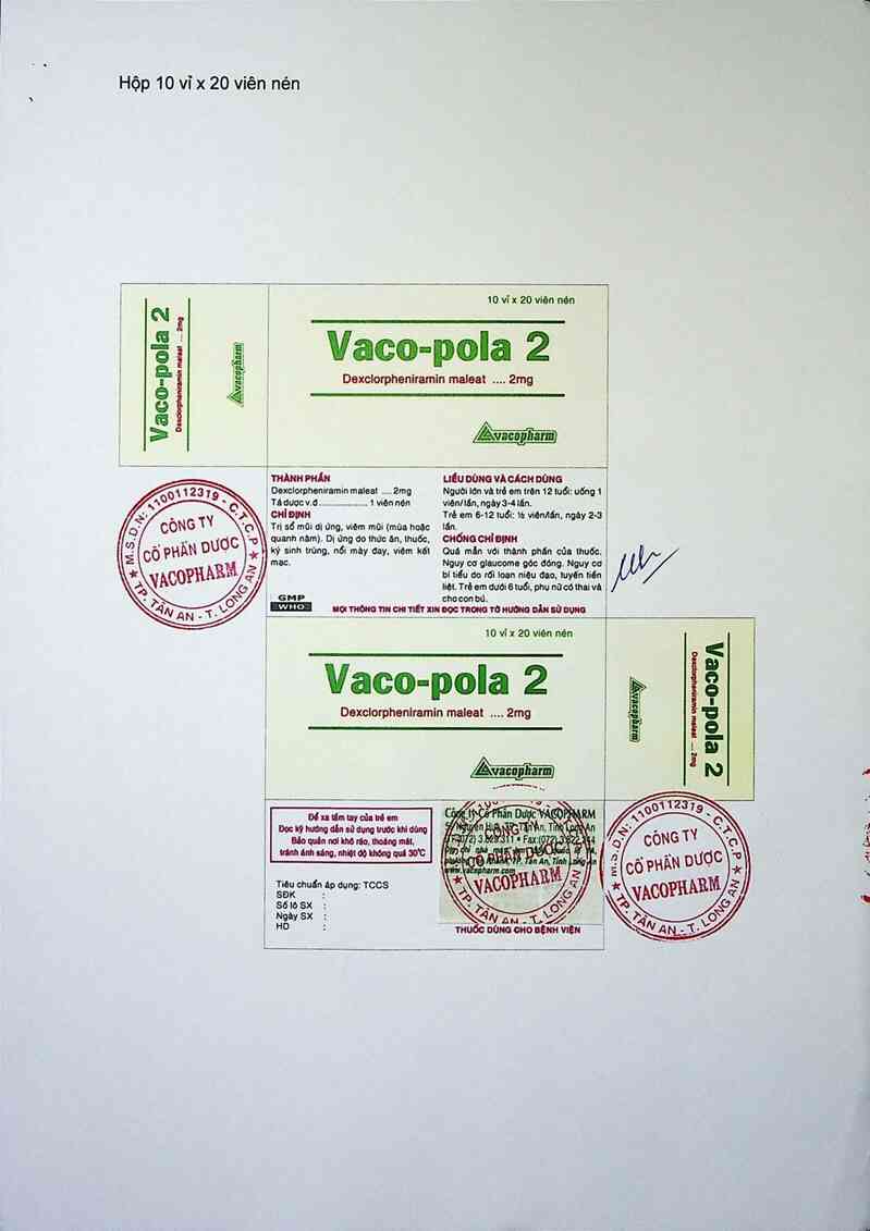 thông tin, cách dùng, giá thuốc Vaco - Pola 2 - ảnh 11
