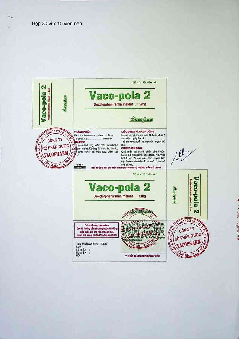 thông tin, cách dùng, giá thuốc Vaco - Pola 2 - ảnh 2