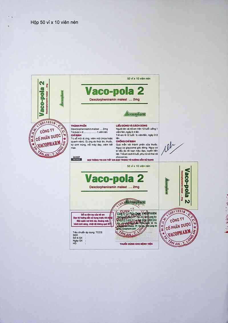thông tin, cách dùng, giá thuốc Vaco - Pola 2 - ảnh 3