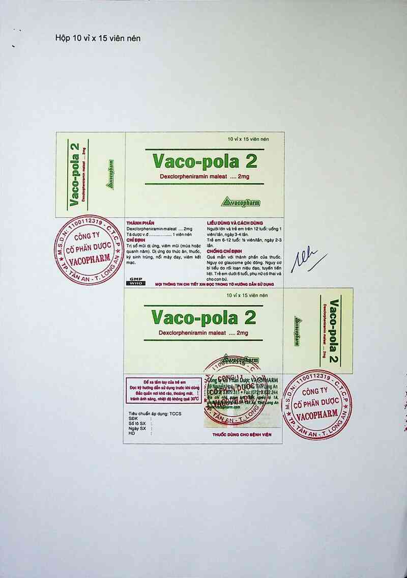 thông tin, cách dùng, giá thuốc Vaco - Pola 2 - ảnh 6