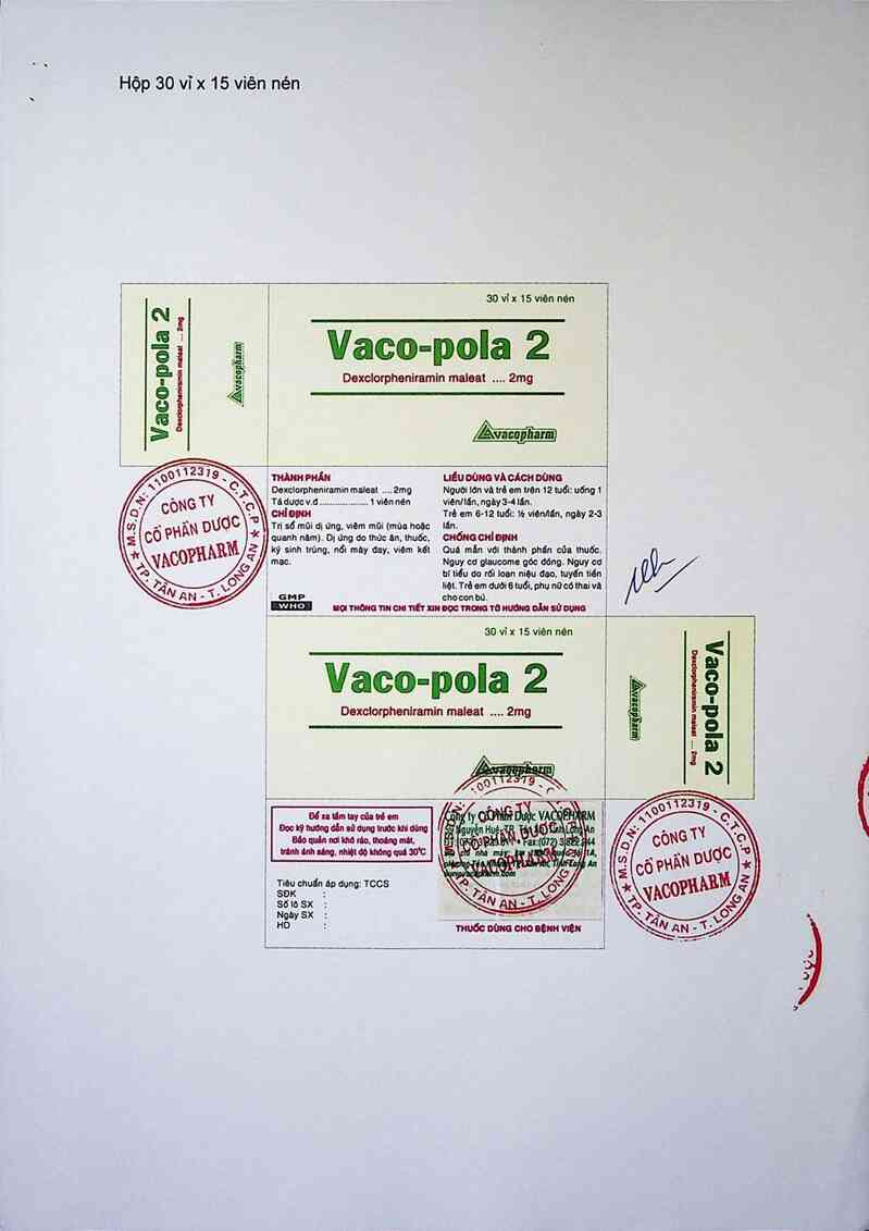 thông tin, cách dùng, giá thuốc Vaco - Pola 2 - ảnh 8