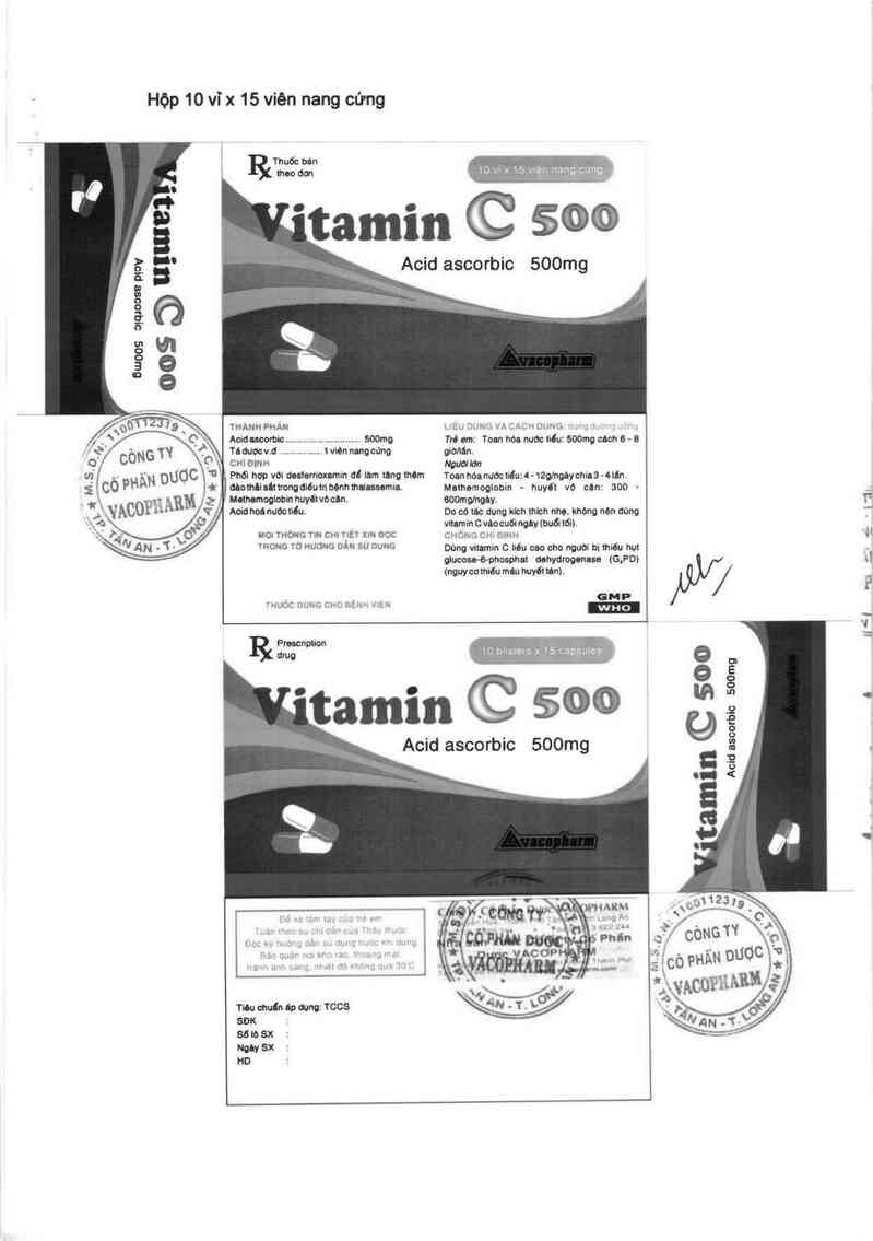thông tin, cách dùng, giá thuốc Vitamin C 500 - ảnh 5