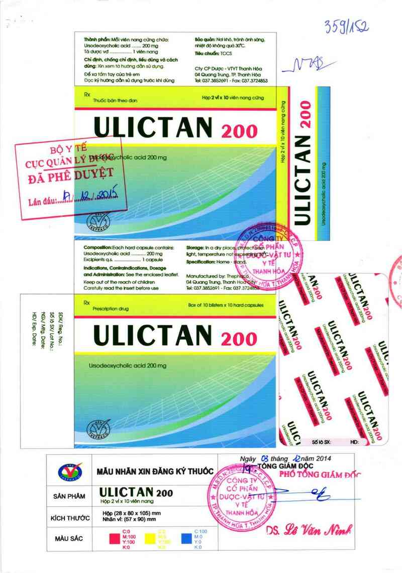 thông tin, cách dùng, giá thuốc Ulictan 200 - ảnh 0