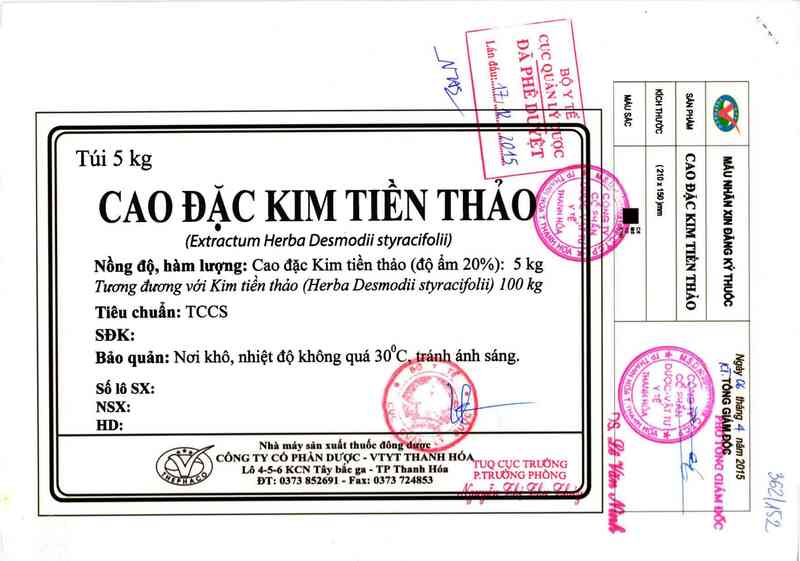 thông tin, cách dùng, giá thuốc Cao đặc kim tiền thảo - ảnh 0