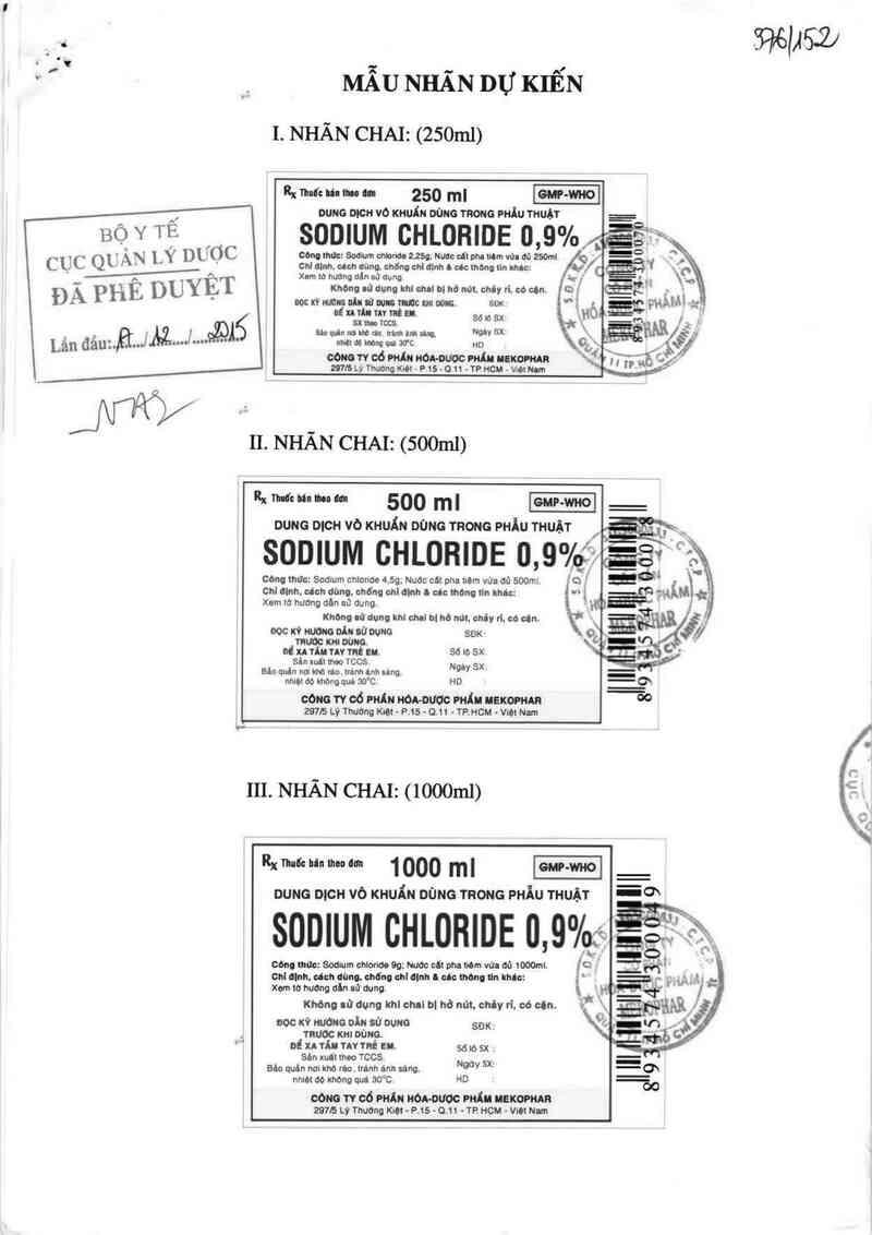 thông tin, cách dùng, giá thuốc Sodium Chloride 0,9% - ảnh 0