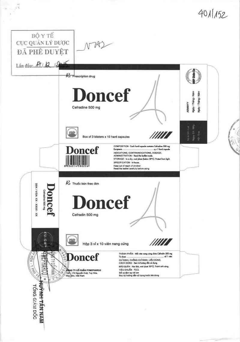 thông tin, cách dùng, giá thuốc Doncef - ảnh 0