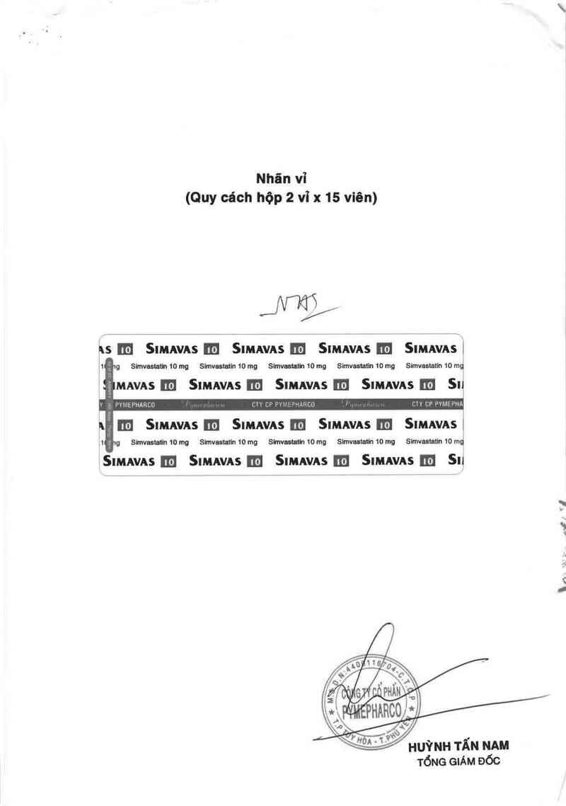 thông tin, cách dùng, giá thuốc Simavas 10 - ảnh 3
