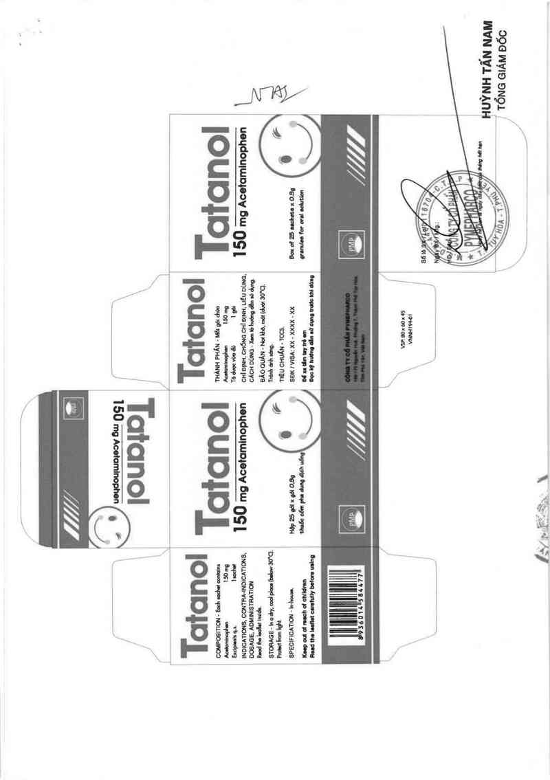 thông tin, cách dùng, giá thuốc Tatanol 150 mg - ảnh 1