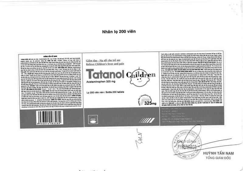 thông tin, cách dùng, giá thuốc Tatanol Children - ảnh 4