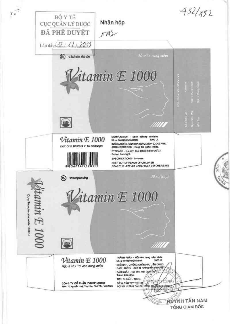 thông tin, cách dùng, giá thuốc Vitamin E 1000 - ảnh 0