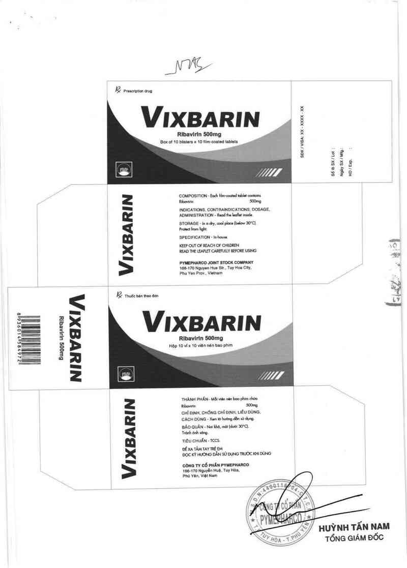 thông tin, cách dùng, giá thuốc Vixbarin - ảnh 1