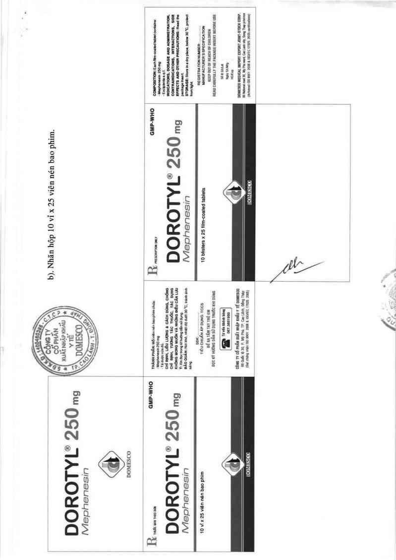 thông tin, cách dùng, giá thuốc Dorotyl 250 mg - ảnh 1