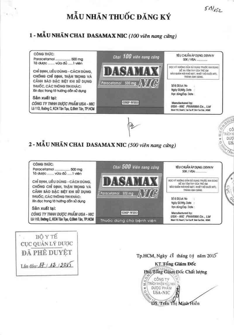 thông tin, cách dùng, giá thuốc Dasamax Nic - ảnh 0