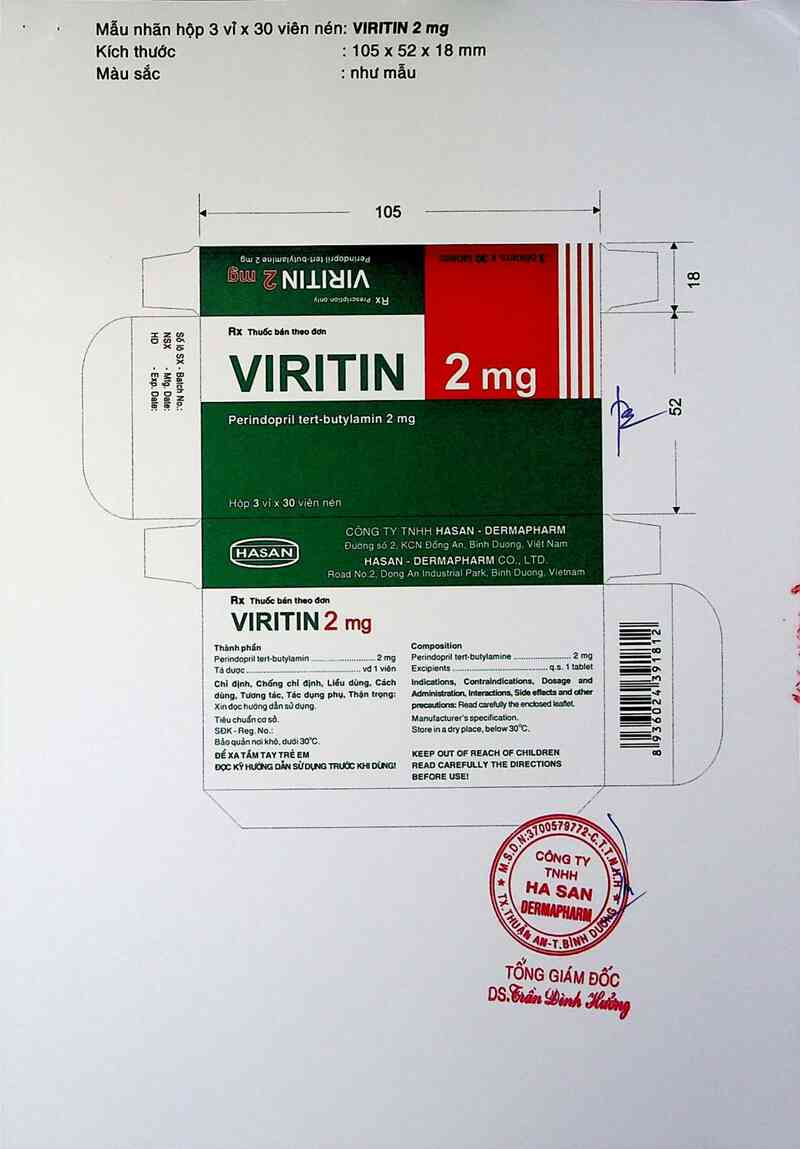 thông tin, cách dùng, giá thuốc Viritin 2 mg - ảnh 1