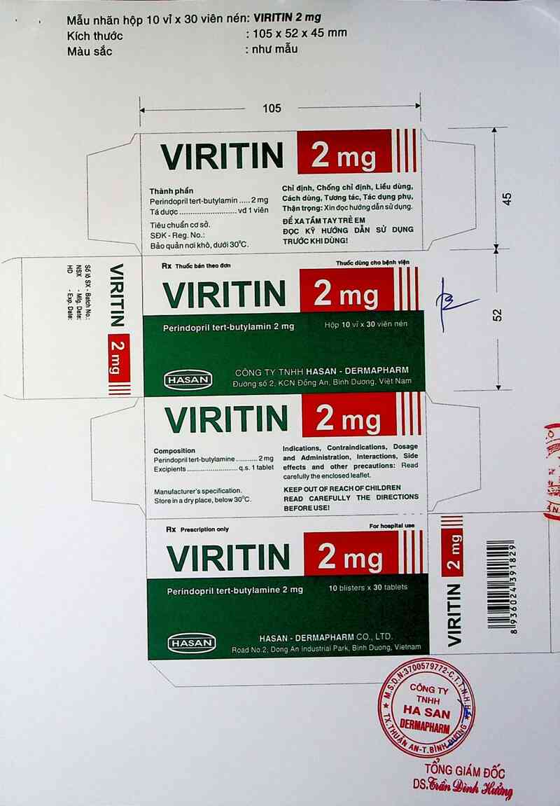 thông tin, cách dùng, giá thuốc Viritin 2 mg - ảnh 2