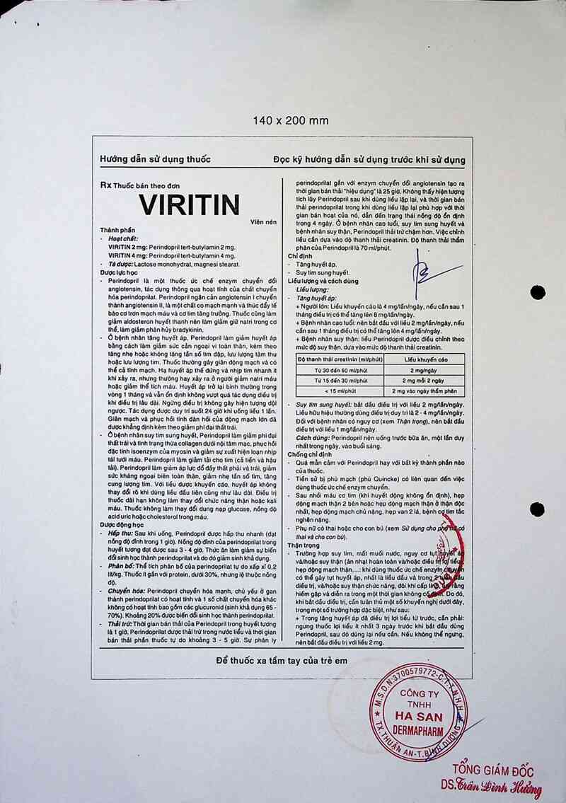 thông tin, cách dùng, giá thuốc Viritin 2 mg - ảnh 4