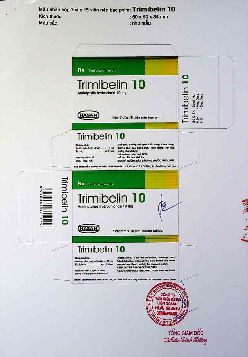 thông tin, cách dùng, giá thuốc Trimibelin 10 - ảnh 1