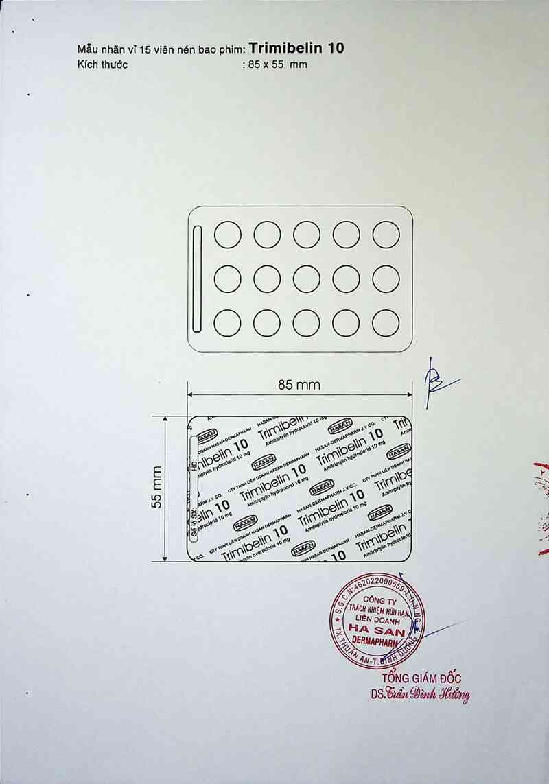 thông tin, cách dùng, giá thuốc Trimibelin 10 - ảnh 2