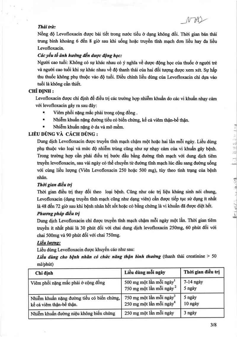 thông tin, cách dùng, giá thuốc Rvlevo 500 - ảnh 4