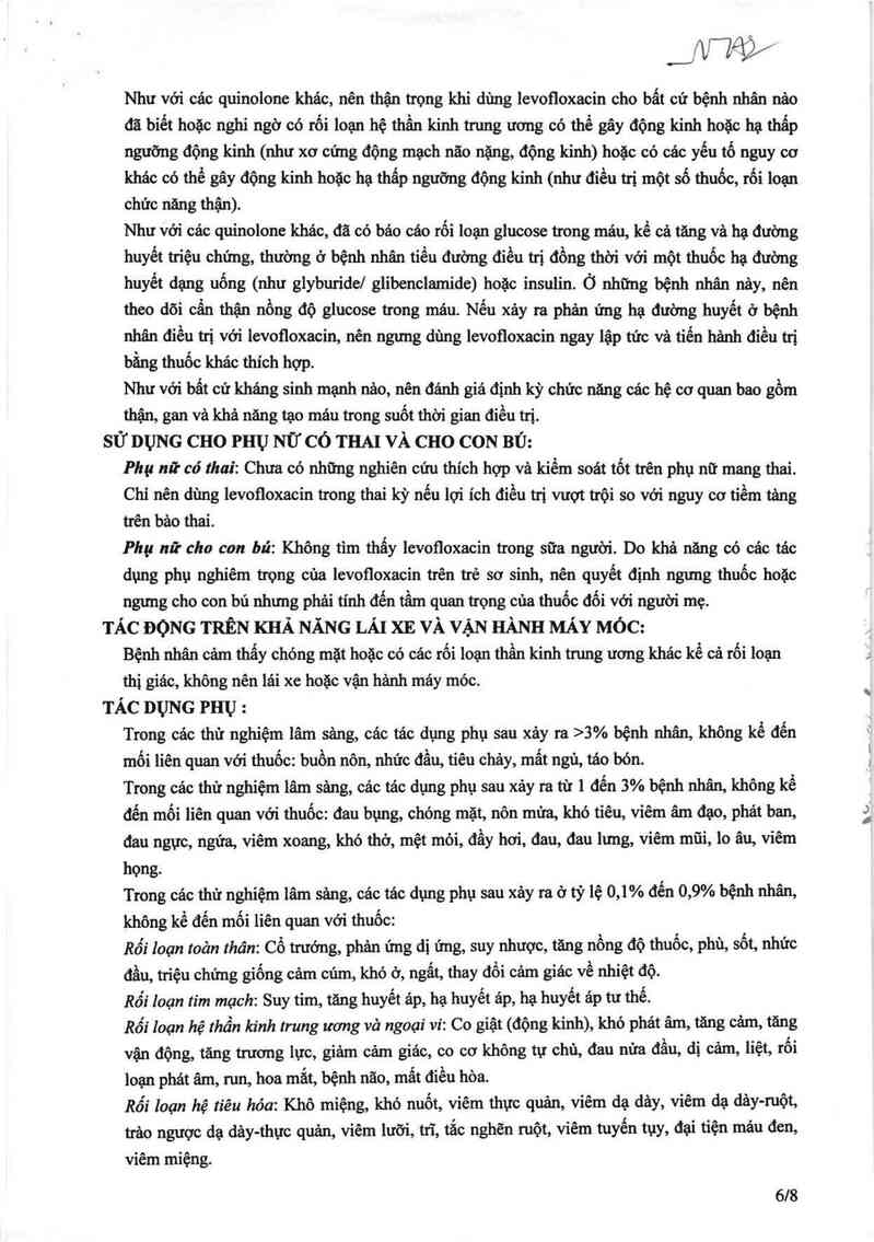 thông tin, cách dùng, giá thuốc Rvlevo 500 - ảnh 7