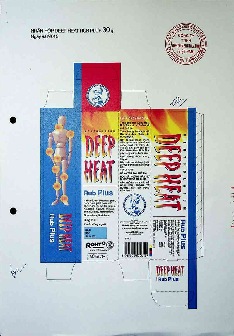 thông tin, cách dùng, giá thuốc Deep heat rub plus - ảnh 3