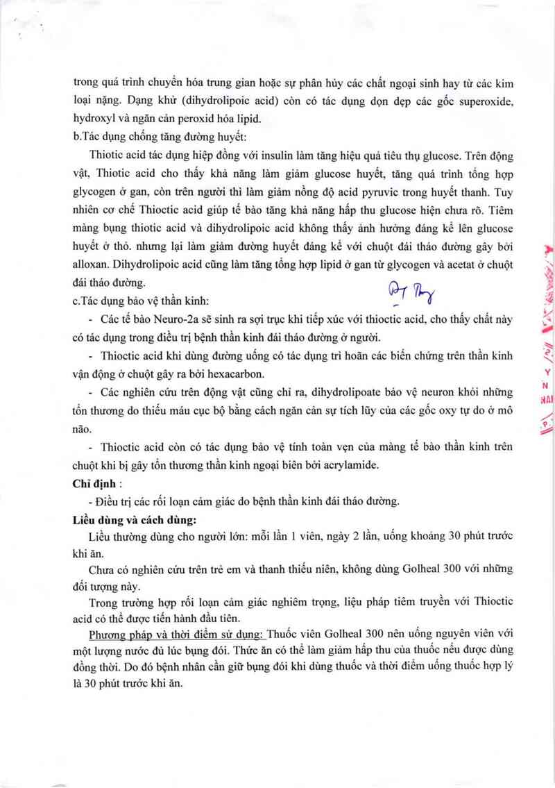 thông tin, cách dùng, giá thuốc Golheal 300 - ảnh 4