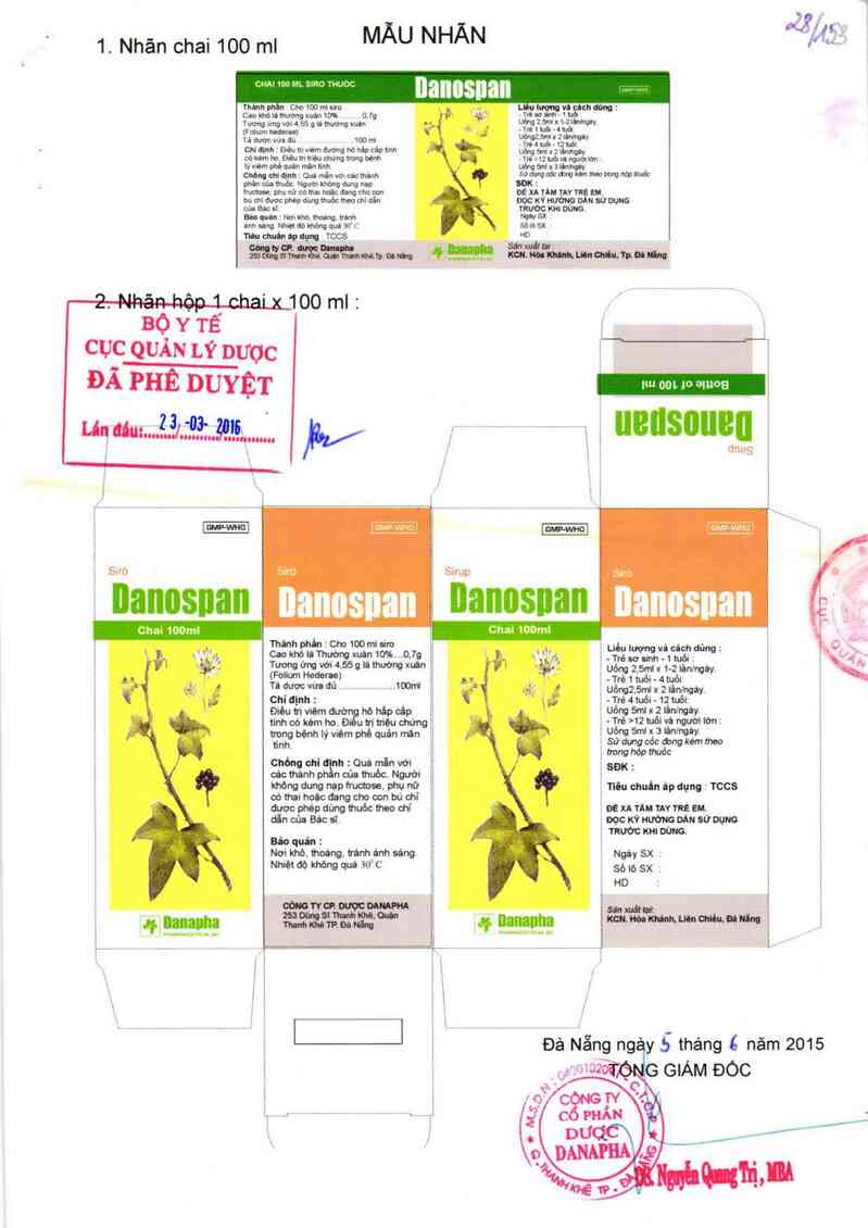 thông tin, cách dùng, giá thuốc Danospan - ảnh 0
