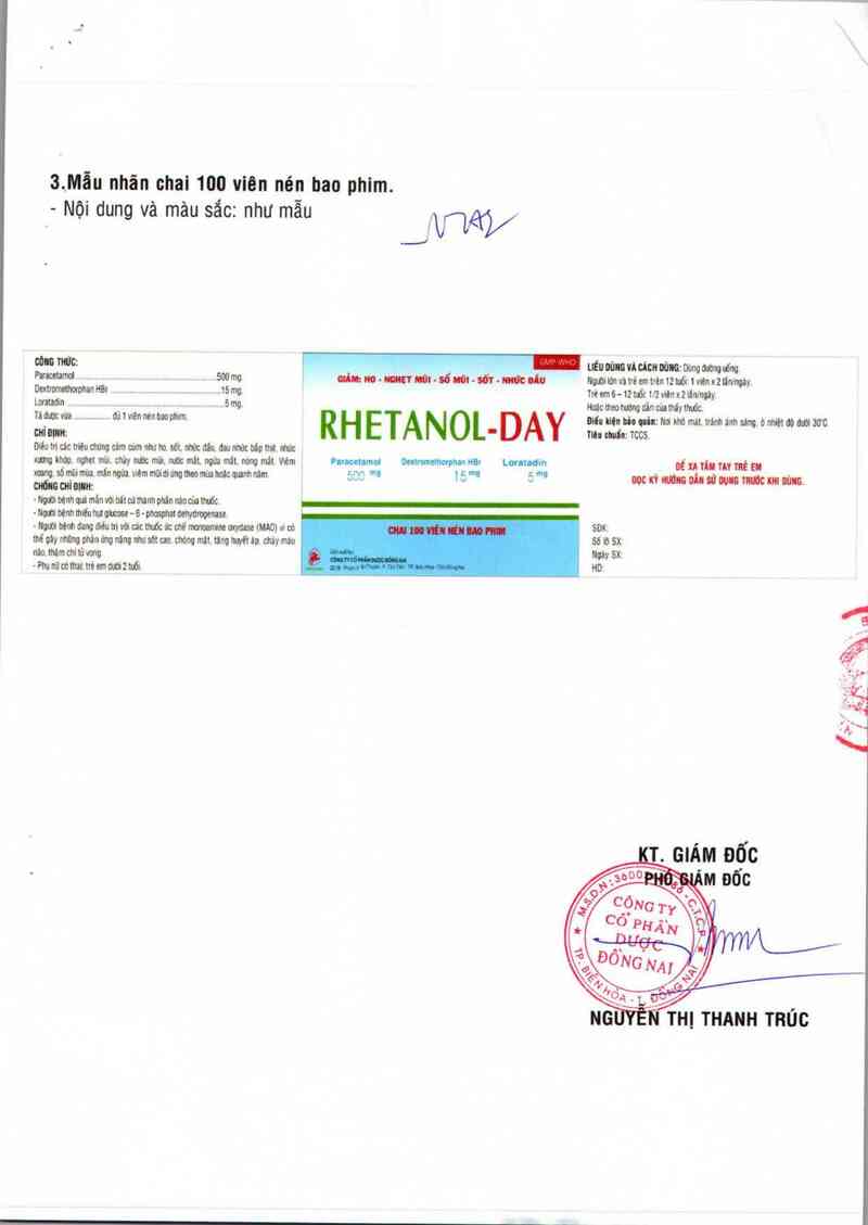 thông tin, cách dùng, giá thuốc Rhetanol - Day - ảnh 1