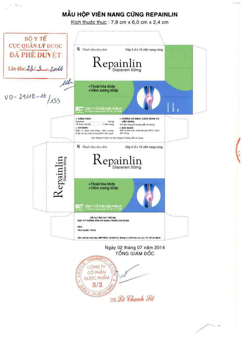 thông tin, cách dùng, giá thuốc Repainlin - ảnh 0