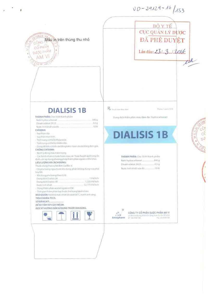 thông tin, cách dùng, giá thuốc Dialisis 1B - ảnh 0
