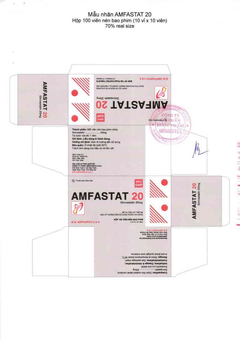 thông tin, cách dùng, giá thuốc Amfastat 20 - ảnh 2