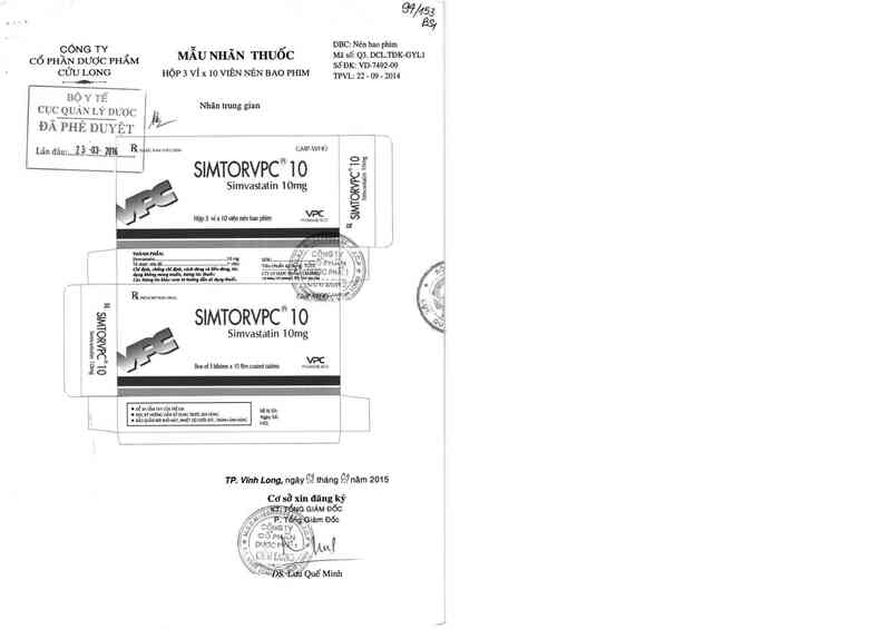 thông tin, cách dùng, giá thuốc Simtorvpc 10 - ảnh 0