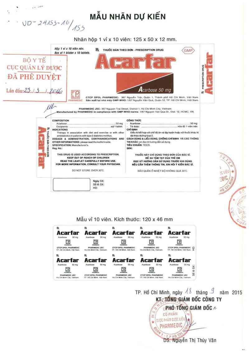 thông tin, cách dùng, giá thuốc Acarfar - ảnh 0