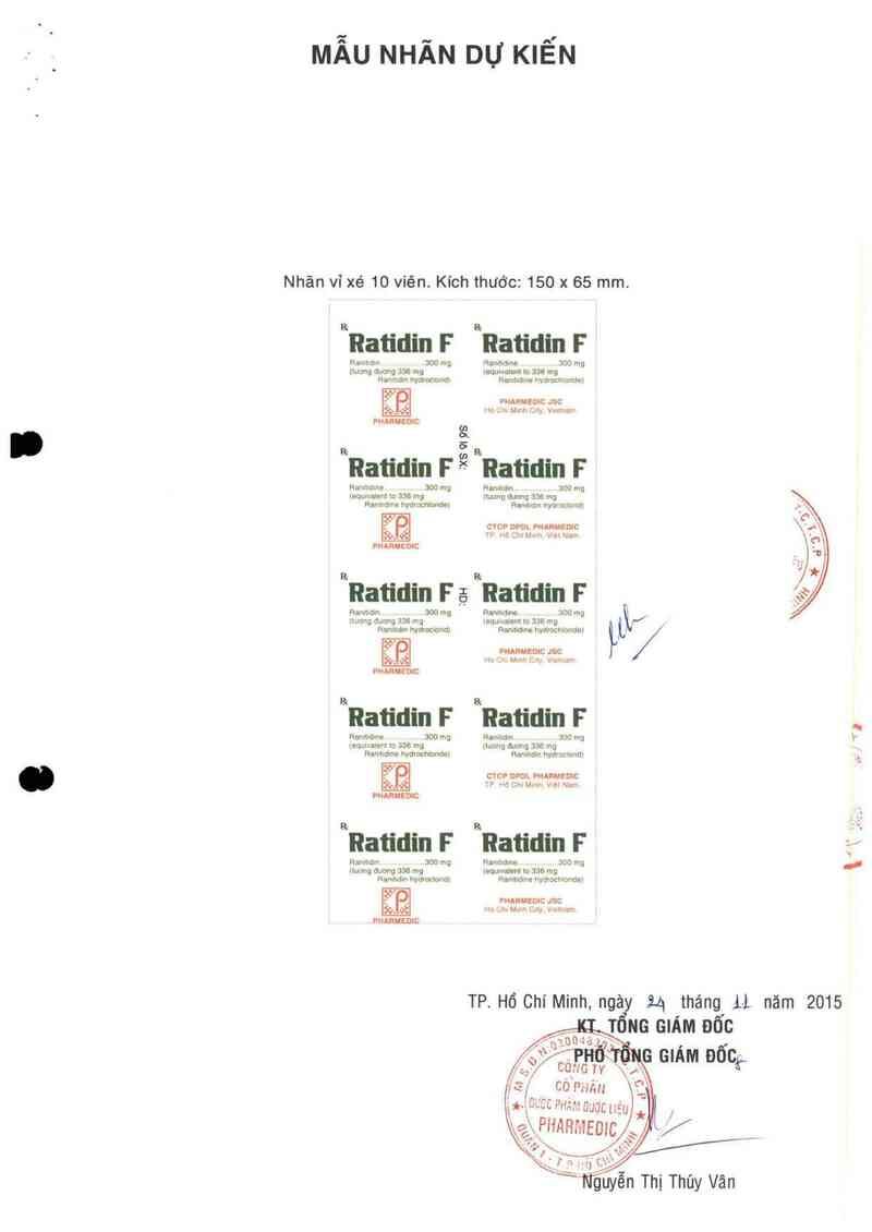 thông tin, cách dùng, giá thuốc Ratidin F - ảnh 2