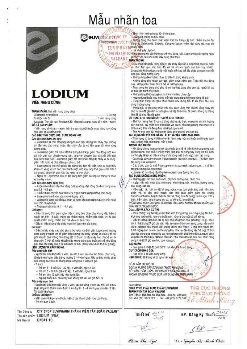 thông tin, cách dùng, giá thuốc Lodium - ảnh 2