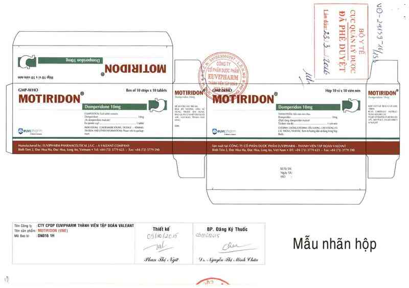 thông tin, cách dùng, giá thuốc Motiridon - ảnh 0
