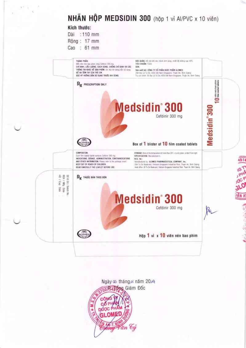 thông tin, cách dùng, giá thuốc Medsidin 300 - ảnh 1