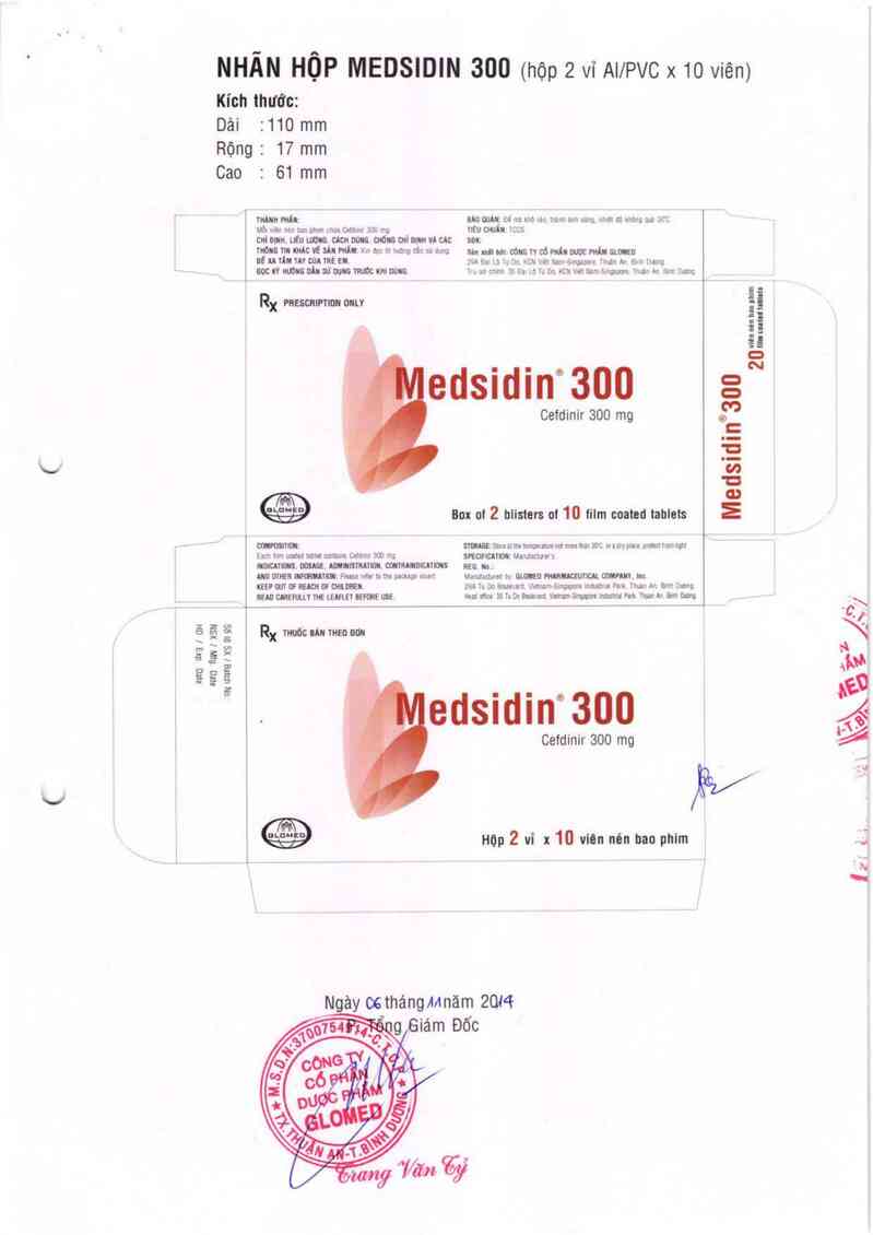 thông tin, cách dùng, giá thuốc Medsidin 300 - ảnh 2