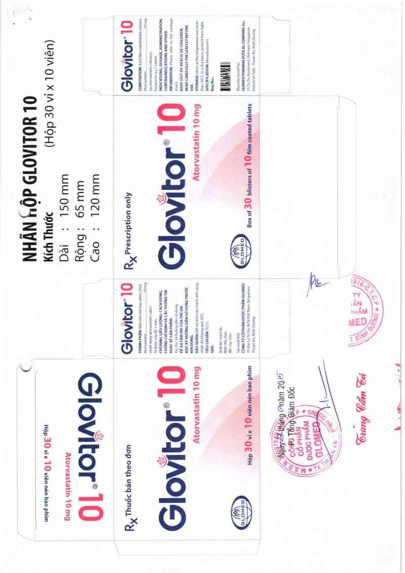 thông tin, cách dùng, giá thuốc Glovitor 10 - ảnh 3