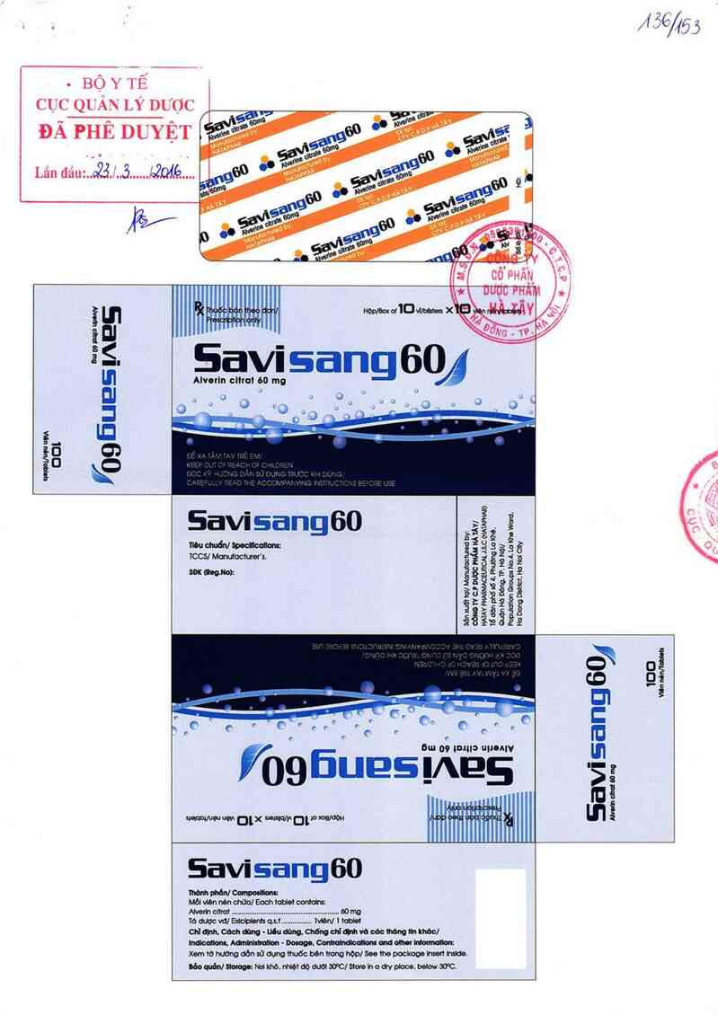 thông tin, cách dùng, giá thuốc Savisang60 - ảnh 0