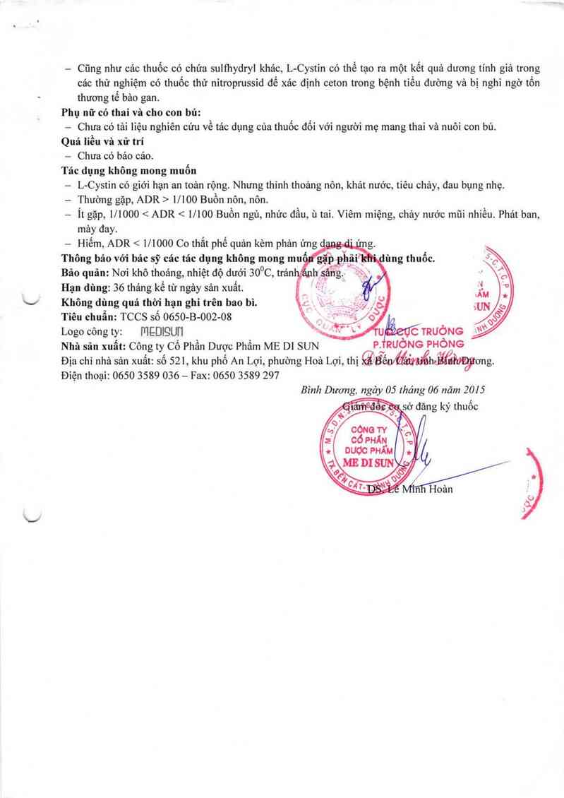 thông tin, cách dùng, giá thuốc Beuticystine - ảnh 2